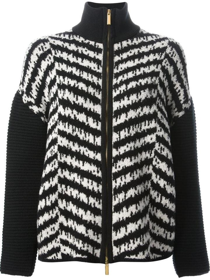 Emanuel Ungaro Chevron Pattern Zip Jacket