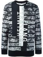 Helmut Lang All-over Print Sweatshirt, Men's, Size: Small, Black, Cotton/viscose