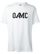 Oamc Logo Print T-shirt, Men's, Size: Small, White, Cotton