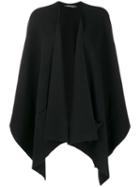 Philo-sofie Fine Knit Poncho Cardigan - Black