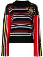 Jw Anderson Striped Roll Neck Jumper - Blue