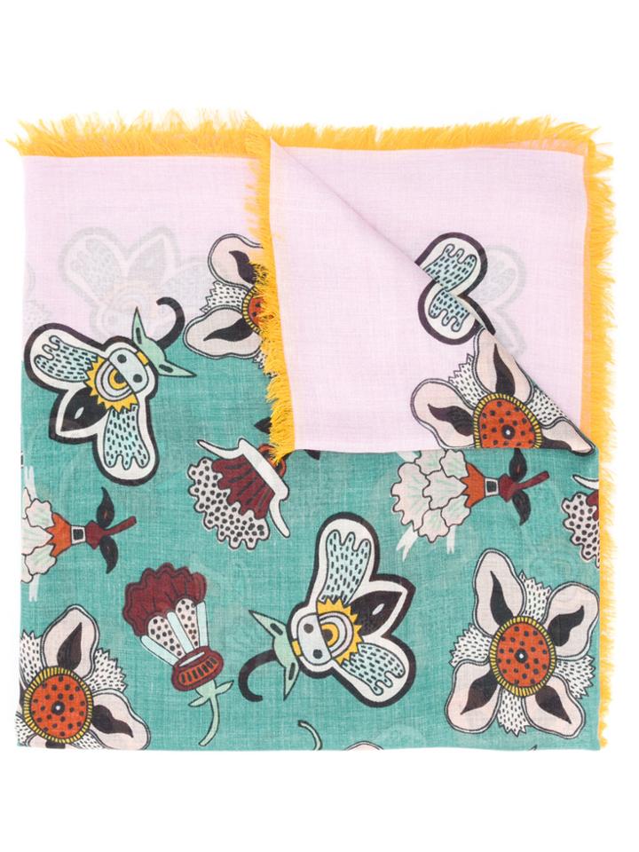 Valentino Printed Wrap Scarf - Multicolour