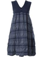 Issey Miyake Cauliflower Stripe Textured Day Dress