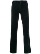 Massimo Alba Straight-leg Velvet Trousers - Blue