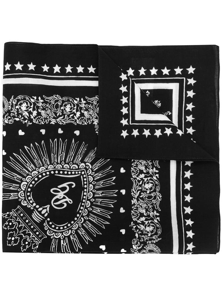 Dolce & Gabbana Paisley Print Bandana - Black