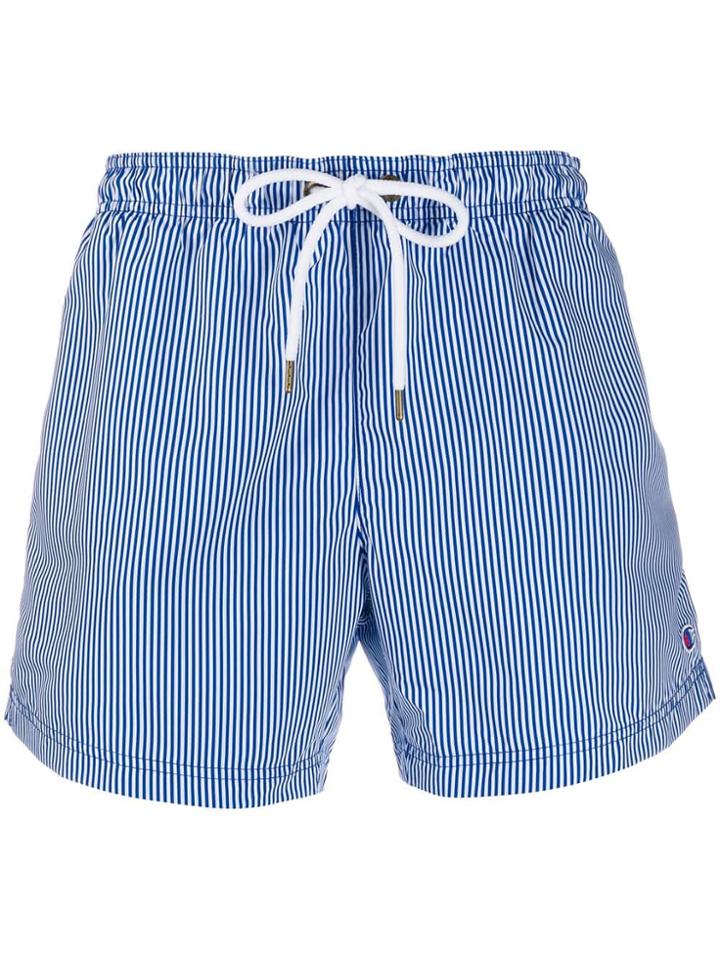 Champion Striped Swim Shorts - Blue