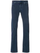 Jacob Cohen Straight Leg Roll Up Jeans - Blue