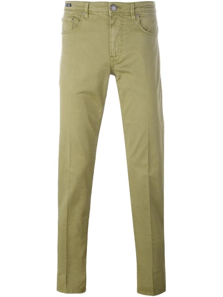 Pt05 Relaxed Fit Jeans, Men's, Size: 32, Green, Cotton/spandex/elastane