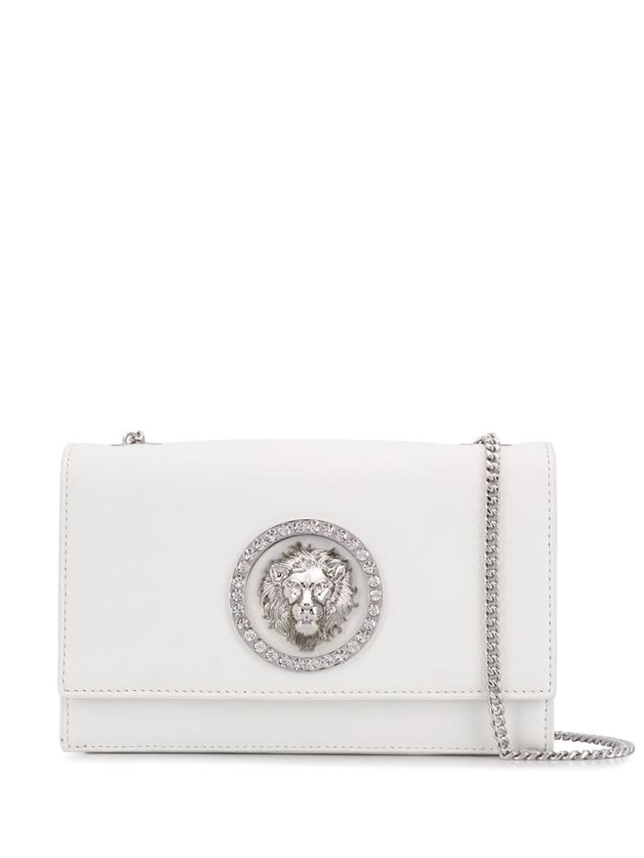 Versus Lion Plaque Shoulder Bag - White