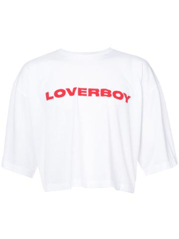Charles Jeffrey Loverboy Loverboy Cropped T-shirt - White