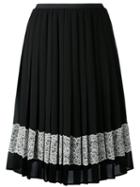 Red Valentino - Embellished Crepe Skirt - Women - Polyester - 40, Black, Polyester