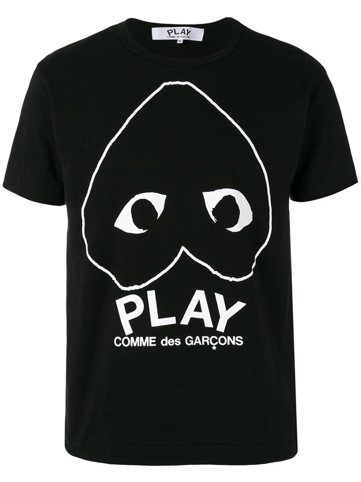 Comme Des Garçons Play - Printed T-shirt - Men - Cotton - S, Black, Cotton