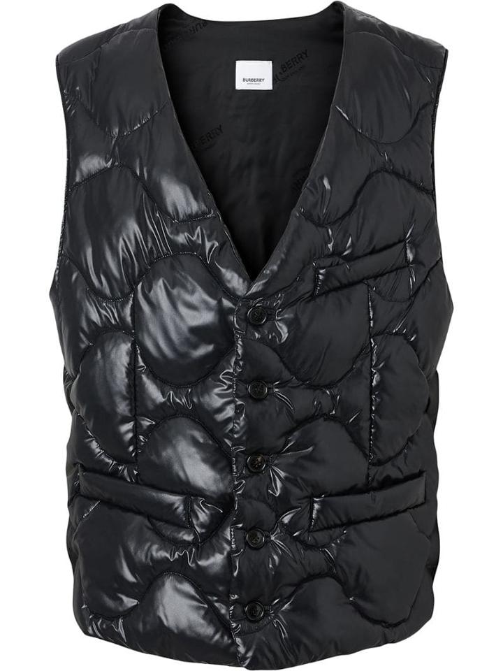 Burberry Nylon Puffer Waistcoat - Black