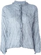 Pleats Please By Issey Miyake Checked Creased Shirt