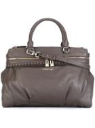 Twin-set Double Zipped Medium Tote, Women's, Grey