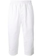 Comme Des Garçons Shirt Cropped Trousers, Men's, Size: Small, White, Cotton