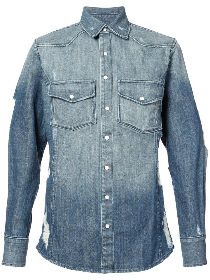 Dolce & Gabbana Gold Fit Poplin Shirt - Blue