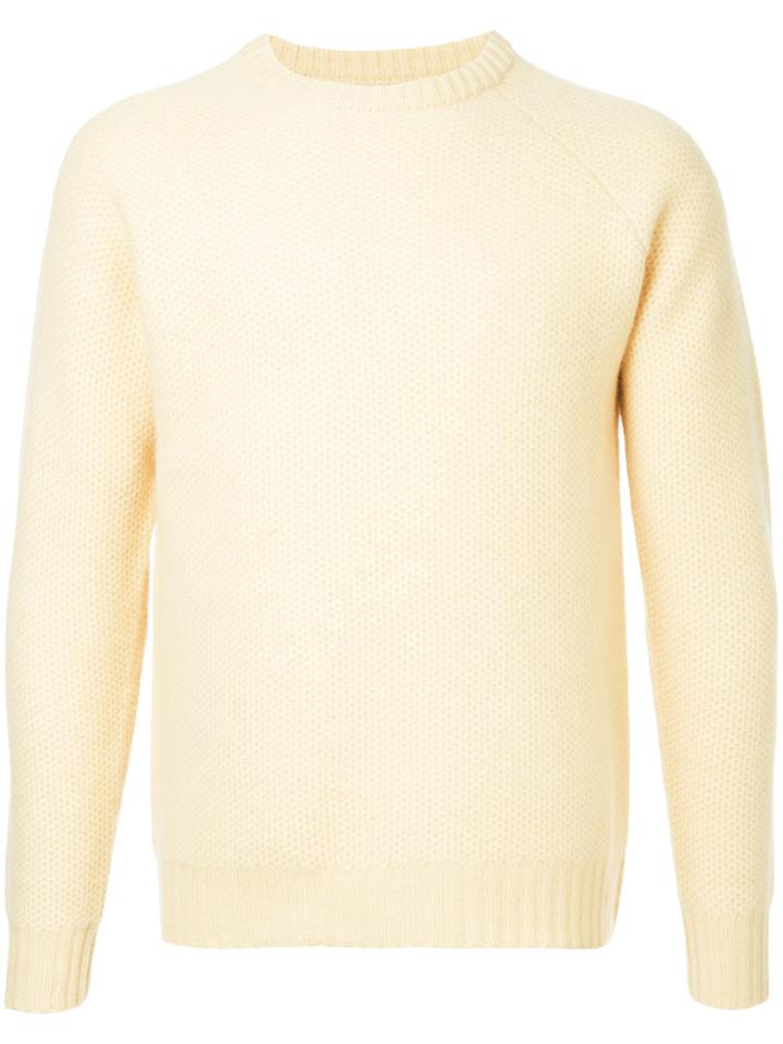 Estnation Crew Neck Jumper - Yellow & Orange