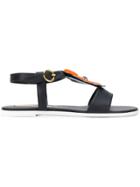 Rupert Sanderson Bowie Embellished Sandals - Black