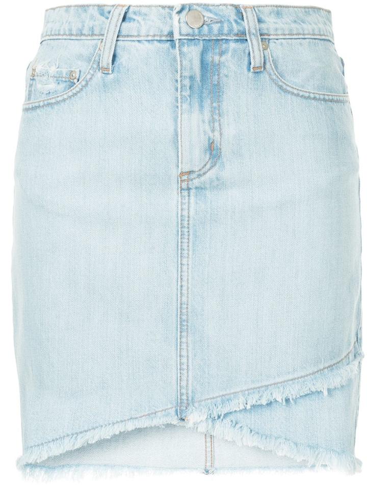 Nobody Denim Crossover Skirt - Blue