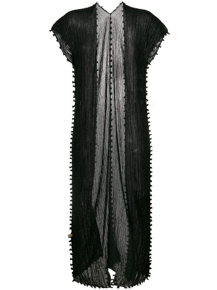 Caravana Ka Short Sleeve Cardigan - Black