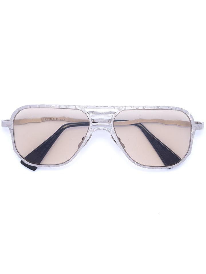 Kuboraum Aviator Frame Sunglasses - Grey