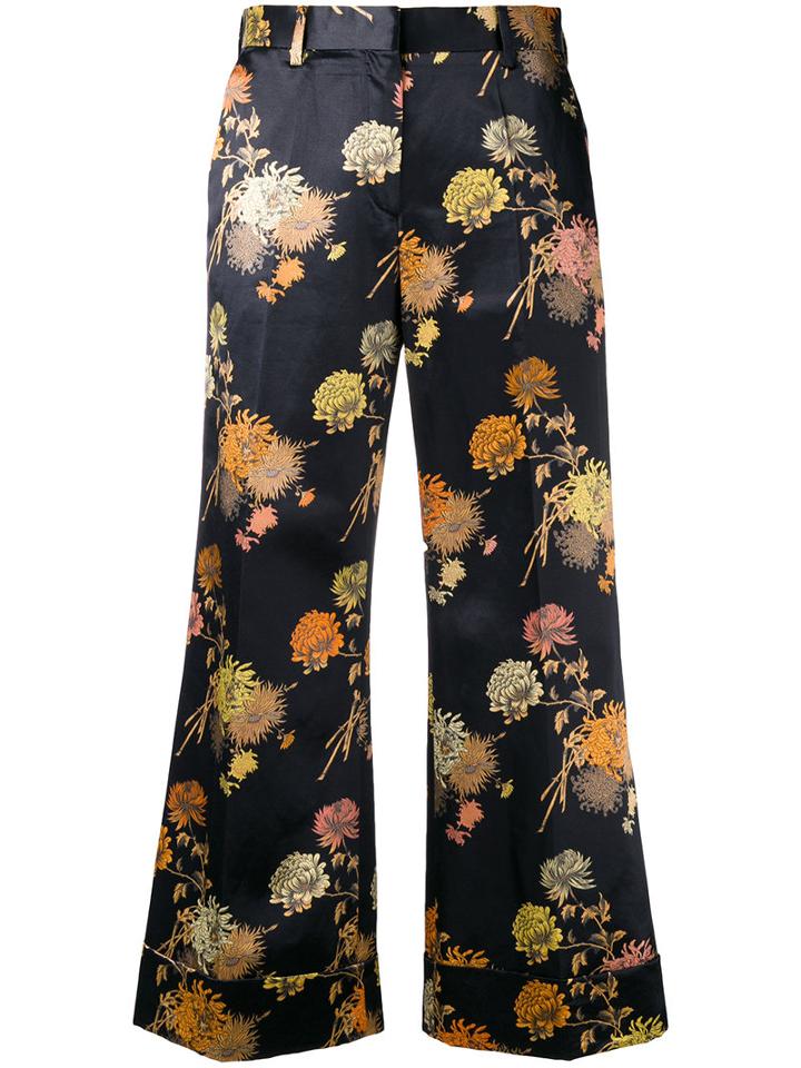 Dries Van Noten Poiretti Trousers, Women's, Size: 38, Black, Cotton/viscose