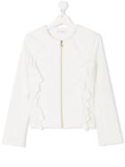 Elsy Teen Zipped Jacket - White