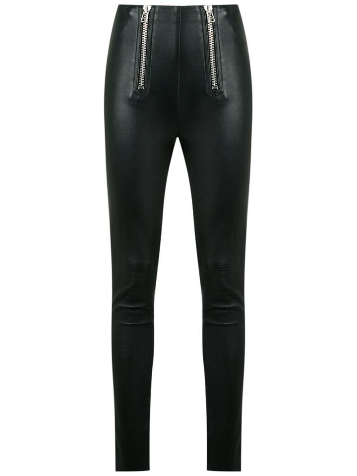 Talie Nk - Leather Skinny Trousers - Women - Leather - 44, Women's, Black, Leather