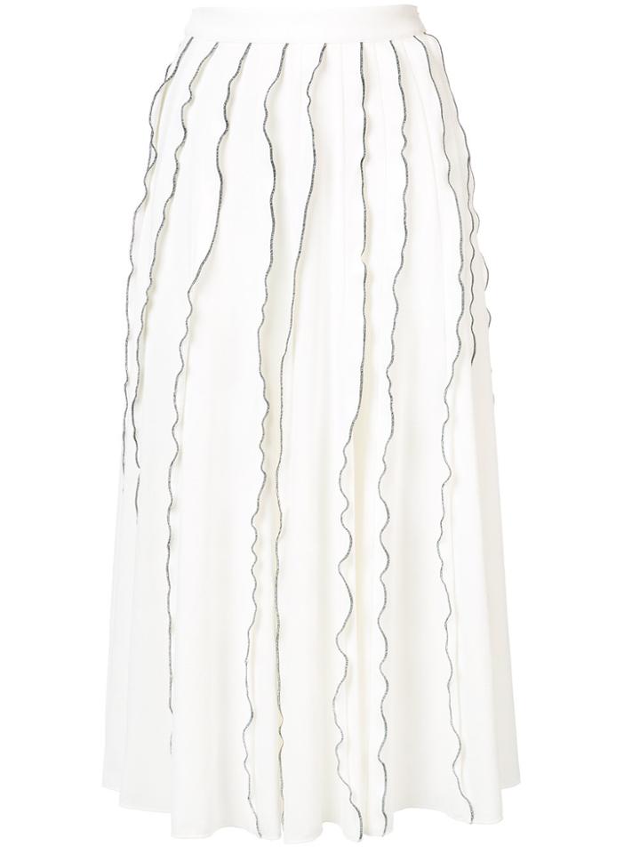 Derek Lam Ruffle Skirt - White