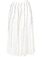 Derek Lam Ruffle Skirt - White