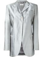 Romeo Gigli Vintage Metallic Blazer, Women's, Size: 36.5, Grey