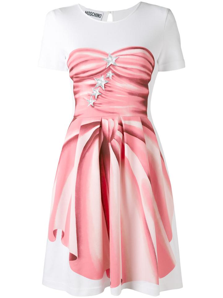 Moschino Dress Print Dress - White