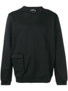 Stone Island Shadow Project Flap Pocket Sweatshirt - Black