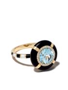 Nevernot 18kt Gold Diamond Show N Tell Ready To Celebrate Ring - Black