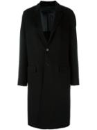 Joseph Single Breasted Coat, Women's, Size: 36, Black, Polyester/viscose/cashmere/wool