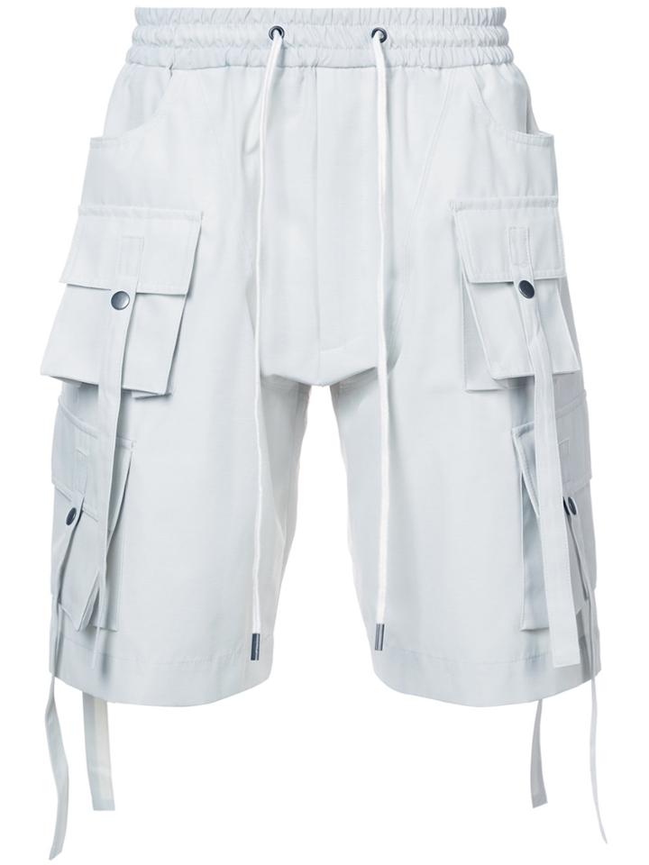 D.gnak Multi Pocket Shorts - White