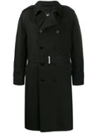 Neil Barrett Double-breasted Trench Coat - Black