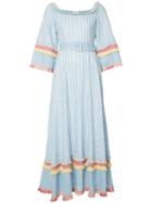 Gül Hürgel - Striped Shift Dress - Women - Cotton/linen/flax - S, Blue, Cotton/linen/flax