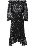 Saloni Grace Tulle Dress - Black
