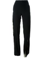 Christopher Kane Fringed Straight Trousers - Black