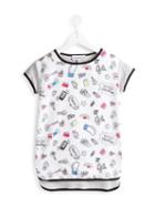 Simonetta Multi Print Dress, Girl's, Size: 8 Yrs, White