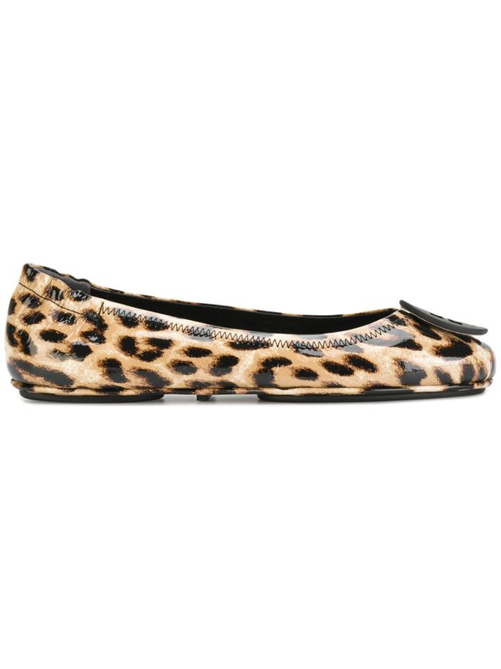 Tory Burch Minnie Travel Ballerinas - Brown