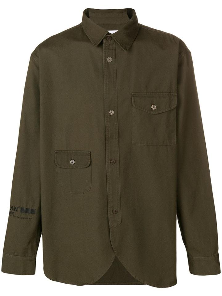 Han Kj0benhavn Pocket Front Army Shirt - Green