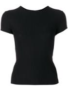 Helmut Lang - Ribbed T-shirt - Women - Cotton - M, Black, Cotton