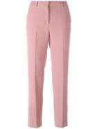 Ermanno Scervino - Straight Tailored Trousers - Women - Polyester/acetate/cupro - 44, Pink/purple, Polyester/acetate/cupro