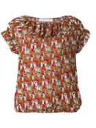 Société Anonyme - Ruched Blouse - Women - Silk - 1, Women's, Brown, Silk