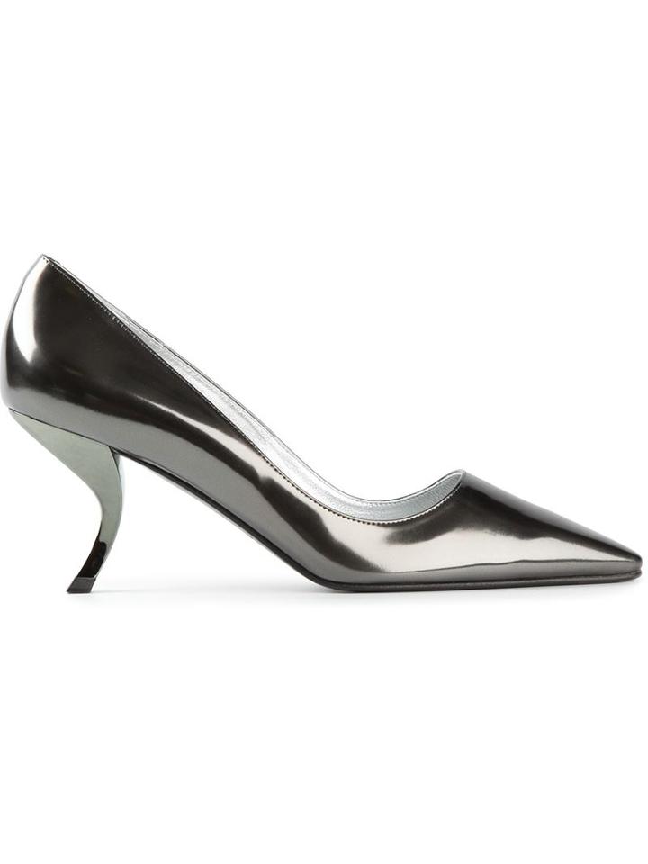 Roger Vivier Metallic Mule Shoe