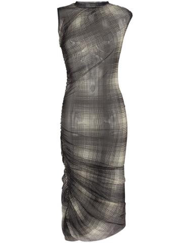 Supriya Lele Sleeveless Ruched Midi Dress - Multicoloured