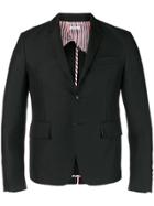 Thom Browne Silk Lapel High-armhole Sport Coat - Black